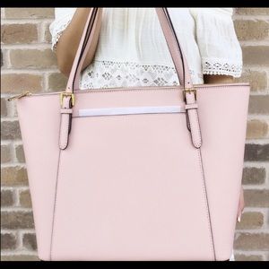 Pink Michael Kors purse handbag tote